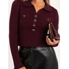Factory Price Sweter-PM-SW-SF502.29-ciemny violetinė