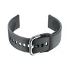 Pacific Dirželis gumowy do smartwatch 18mm - ciemny pilka/sidabrinė