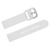 Pacific Dirželis gumowy do smartwatch 18mm - balta/sidabrinė