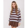 Italy Moda Džemperis moterims -IT-BL-9780-1.48-ciemny ruda