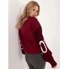 Italy Moda Megztinis-MI-BL-M5975.26P-bordo