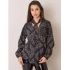 Italy Moda Palaidinė-DHJ-BZ-12182-4.31P-juoda-smėlio spalvos