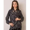 Italy Moda Palaidinė-DHJ-BZ-12182-4.31P-juoda-smėlio spalvos