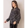 Italy Moda Palaidinė-DHJ-BZ-12182-4.31P-juoda-smėlio spalvos