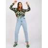 Italy Moda Palaidinė-DHJ-BZ-15256.53P-juoda-žalia