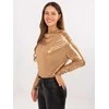 Italy Moda Bluzka-DHJ-BZ-15268.30-camelowy