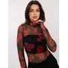 Italy Moda Palaidinė-DHJ-BZ-18275-2,61-juoda-raudona