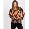 Italy Moda Palaidinė-DHJ-BZ-6033-1.49P-juoda-smėlio spalvos