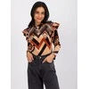 Italy Moda Palaidinė-DHJ-BZ-6533C-1.81P-juoda-smėlio spalvos