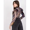 Italy Moda Palaidinė-DHJ-BZ-6533C.90-juoda-smėlio spalvos