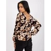 Italy Moda Palaidinė-DHJ-BZ-6550-1.29P-juoda-smėlio spalvos