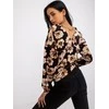Italy Moda Palaidinė-DHJ-BZ-6550-1.29P-juoda-smėlio spalvos