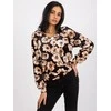 Italy Moda Palaidinė-DHJ-BZ-6550-1.29P-juoda-smėlio spalvos