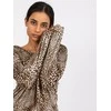 Italy Moda Palaidinė-DHJ-BZ-6550-2.34P-juoda-smėlio spalvos