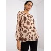 Italy Moda Palaidinė-DHJ-BZ-8643-1.37P-smėlio spalvos