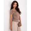 Italy Moda Bluzka-IR-BZ-D117.51-ciemny bezowy