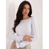 Italy Moda Bluzka-IT-BZ-22079.55-balta