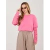 Italy Moda Bluzka-IT-BZ-22128.27-ciemny rožinė