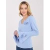 Italy Moda Bluzka-IT-BZ-22139.55-šviesiai mėlyna
