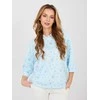 Italy Moda Bluzka-IT-BZ-22278.74-šviesiai mėlyna