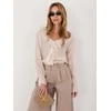 Italy Moda Bluzka-IT-BZ-25096.84-smėlio spalva