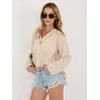 Italy Moda Bluzka-IT-BZ-3130.21-smėlio spalva