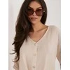 Italy Moda Bluzka-IT-BZ-81891.49-smėlio spalva