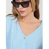 Italy Moda Bluzka-IT-BZ-81891.49-šviesiai mėlyna