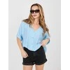 Italy Moda Bluzka-IT-BZ-81891.49-šviesiai mėlyna