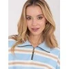 Italy Moda Bluzka-IT-BZ-9981-1.08-šviesiai mėlyna