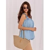 Italy Moda Bluzka-IT-BZ-A9157TSNZ.99-šviesiai mėlyna