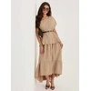 Italy Moda Bluzka-IT-BZ-FL10332.80-camelowy