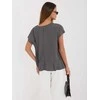 Italy Moda Bluzka-IT-BZ-FL10332.80-juoda