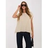 Italy Moda Bluzka-IT-BZ-FL10332.80-smėlio spalva