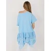 Italy Moda Bluzka-IT-SK-81869.54-šviesiai mėlyna