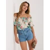Italy Moda Bluzka-MI-BZ-32917.81-mietowy