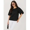 Italy Moda Bluzka-MI-BZ-3391.71-juoda