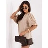 Italy Moda Bluzka-MI-BZ-3391.71-smėlio spalva
