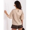 Italy Moda Bluzka-MI-BZ-3391.71-smėlio spalva