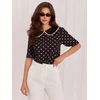 Italy Moda Bluzka-MI-BZ-4305.87-juoda