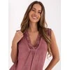 Italy Moda Bluzka-MI-BZ-7975.09P-ciemny rožinė
