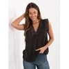 Italy Moda Bluzka-MI-BZ-7975.09P-juoda
