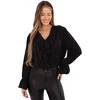 Italy Moda Bluzka-MI-BZ-92353.33-juoda