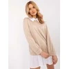 Italy Moda Palaidinė-MI-BZ-A5997.49-smėlio spalvos