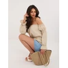 Italy Moda Bluzka-MI-BZ-M682.92-smėlio spalva
