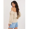 Italy Moda Bluzka-MI-BZ-M682.92-smėlio spalva