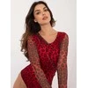 Italy Moda Triko palaidinė moterims DHJ-BO-16926-2,70-raudonas