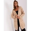 Italy Moda Kardiganas moterims -DHJ-SW-1009.09P-smėlio spalvos