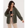 Italy Moda Kardiganas moterims-DHJ-NA-A8500.11P-khaki
