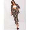 Italy Moda Kelnės-DHJ-SP-13926-6.60P-juoda-smėlio spalvos